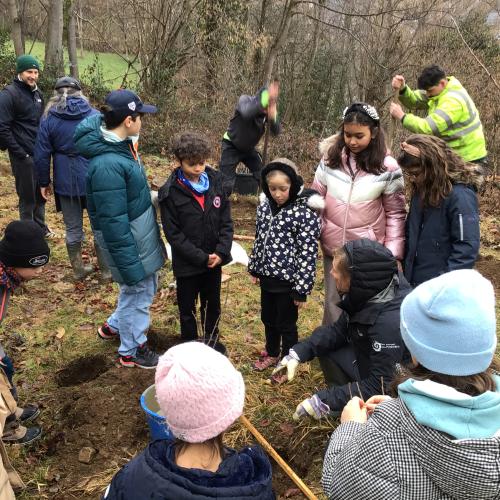 Plantation d’une haie de petits fruits sur l’ATE de Cauterets
