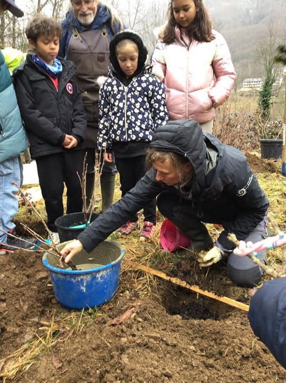 Plantation d’une haie de petits fruits sur l’ATE de Cauterets
