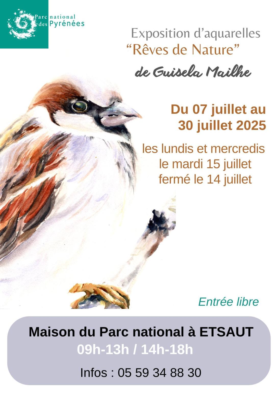 affiche expo Guisela MAILHE