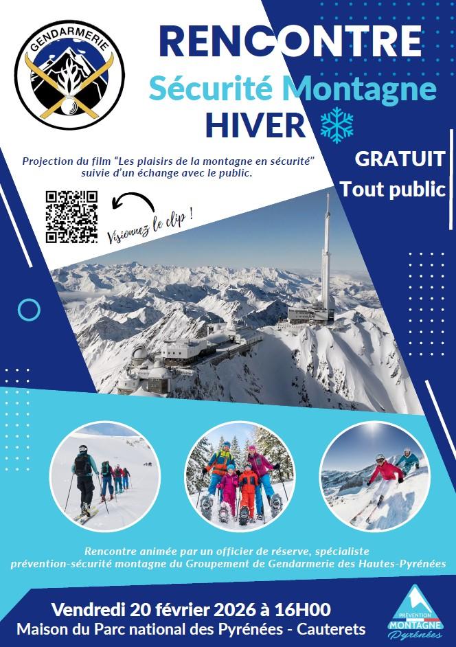 Affiche sécurité montagne