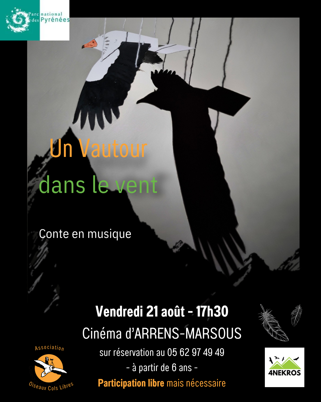 Un vautour dans le vent
